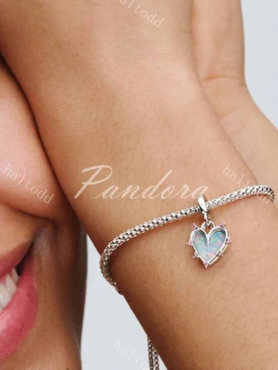 Pandora Friendship Opalescent Double Dangle Charm - Picture 4 of 5